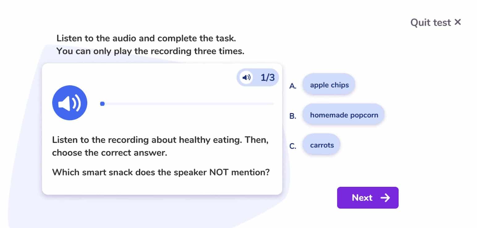 step 3 fill the test